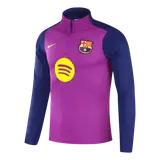 Barcelona 1/4 Zip Tracksuit 2025/26 Kids Purple
