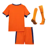Netherlands Home Kids Soccer Jerseys Full Kit EURO