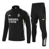 Real Madrid 1/4 Zip Tracksuit 2025/26 Kids Black