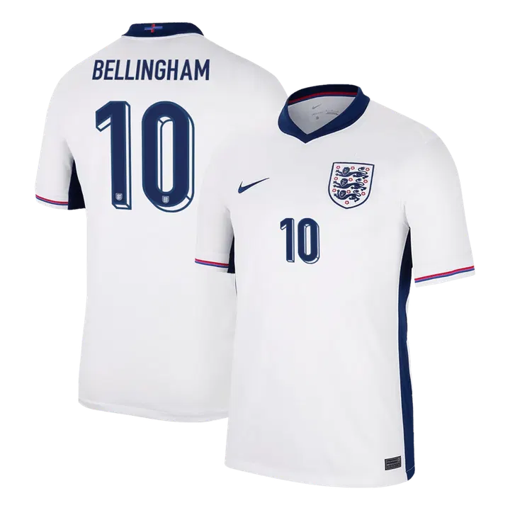 BELLINGHAM #10 England Home Soccer Jersey EURO
