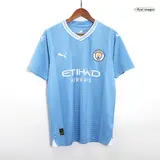 J.ALVAREZ #19 Manchester City Home Soccer Jersey 2023/24