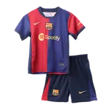 Barcelona Home Kids Soccer Jerseys Full Kit