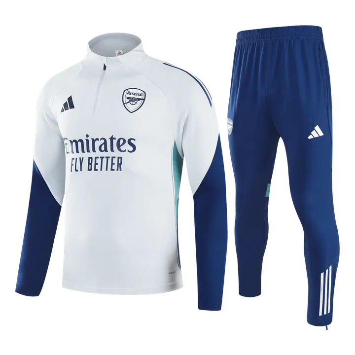 Arsenal 1/4 Zip Tracksuit 2025/26 White