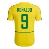 Retro Soccer Jersey RONALDO #9 Brazil Home 2002/03