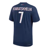 KVARATSKHELIA #7 PSG Home Player Version Jersey