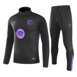 Barcelona 1/4 Zip Tracksuit 2025/26 Kids Black