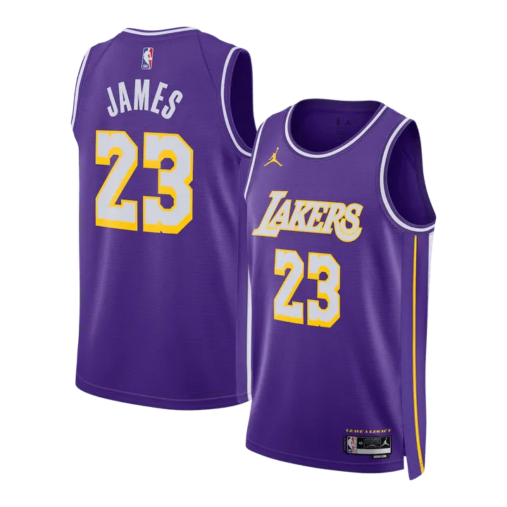 James #23 Los Angeles Lakers Swingman NBA Jersey - Statement Edition