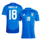 BARELLA #18 Italy Home Soccer Jersey EURO