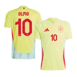 OLMO #10 Spain Away Soccer Jersey EURO