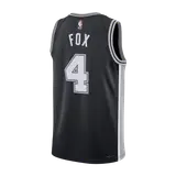Fox #4 San Antonio Spurs Swingman NBA Jersey - Icon Edition