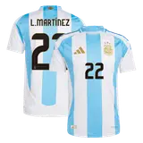 L.MARTÍNEZ #22 Argentina Home inspired Soccer Jersey