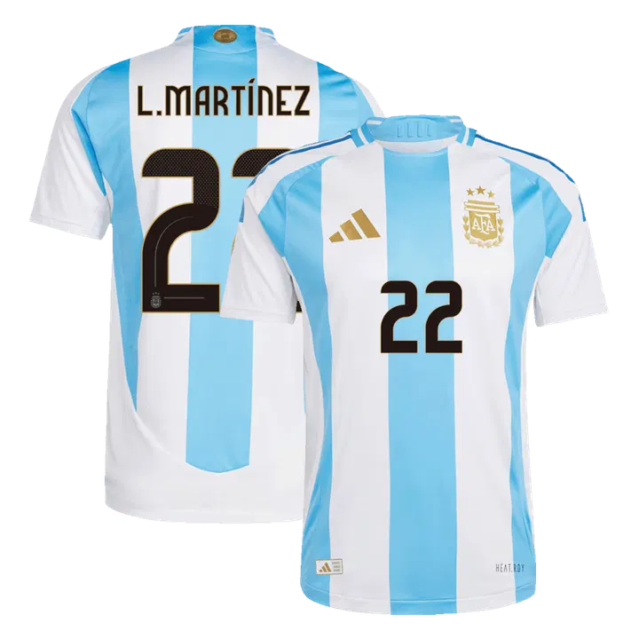 L.MARTÍNEZ #22 Argentina Home inspired Soccer Jersey