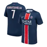 KVARATSKHELIA #7 PSG Home Soccer Jersey