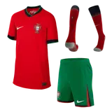 Portugal Home Kids Soccer Jerseys Full Kit EURO