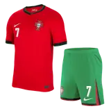 RONALDO #7 Portugal Home Jerseys Kit EURO