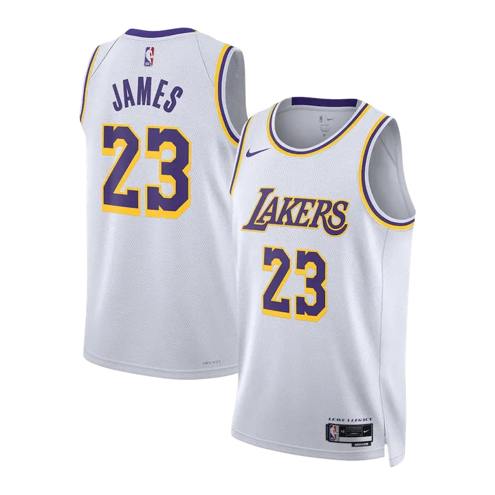 James #23 Los Angeles Lakers Swingman NBA Jersey - Association Edition