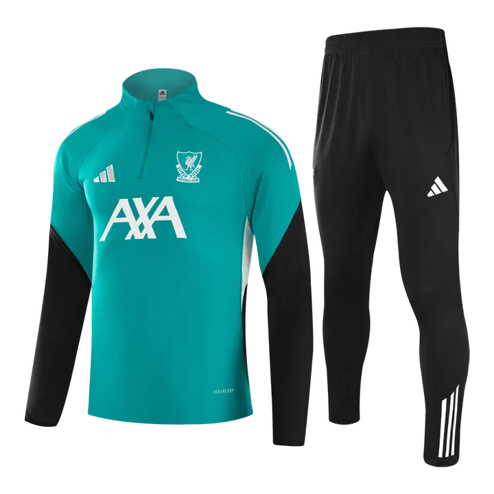Liverpool 1/4 Zip Tracksuit 2025/26 Kids Green