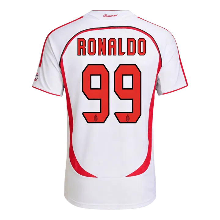 Retro Soccer Jersey RONALDO #99 AC Milan Away 2006/07 - UCL