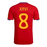 Retro Jersey XAVI #8 Spain Home World Cup 2010