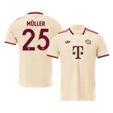 MÜLLER #25 Bayern Munich Third Away Soccer Jersey -UCL