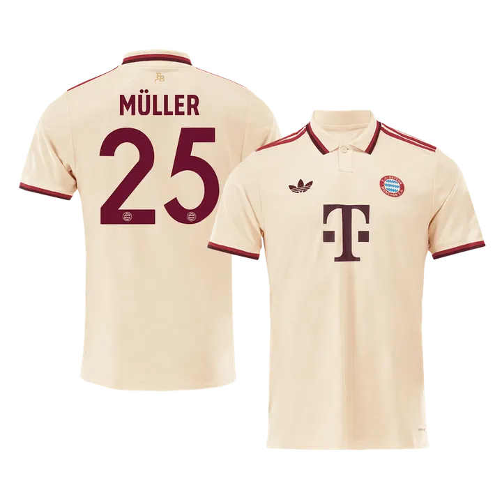 MÜLLER #25 Bayern Munich Third Away Soccer Jersey -UCL