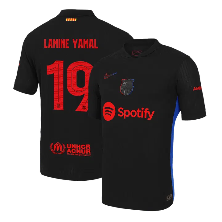 LAMINE YAMAL #19 Barcelona Away Player Version Jersey - UCL