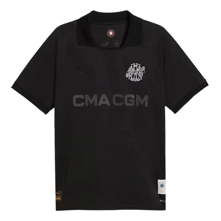 Marseille Goalkeeper Soccer Jersey Black - 125th Anniversary