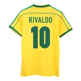 Retro Soccer Jersey RIVALDO #10 Brazil Home 1998