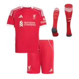 Liverpool Home Kids Soccer Jerseys Full Kit 2025/26