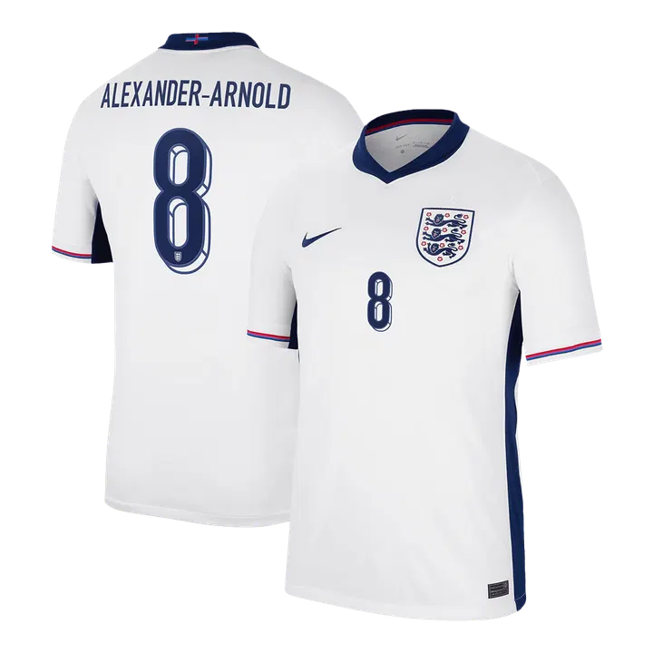ALEXANDER-ARNOLD #8 England Home Soccer Jersey EURO