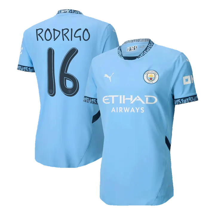 RODRIGO #16 Manchester City Home Player Version Jersey - UCL