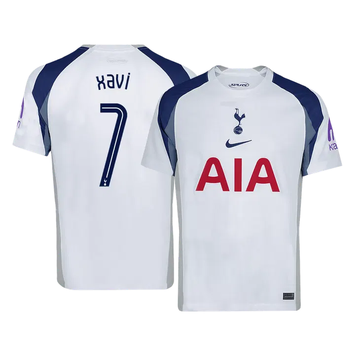 XAVI #7 Tottenham Hotspur Home Soccer Jersey 2025/26 -UCL