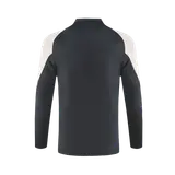 Real Madrid 1/4 Zip Tracksuit Gray