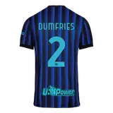 DUMFRIES #2 Inter Milan Home Soccer Jersey 2025/26