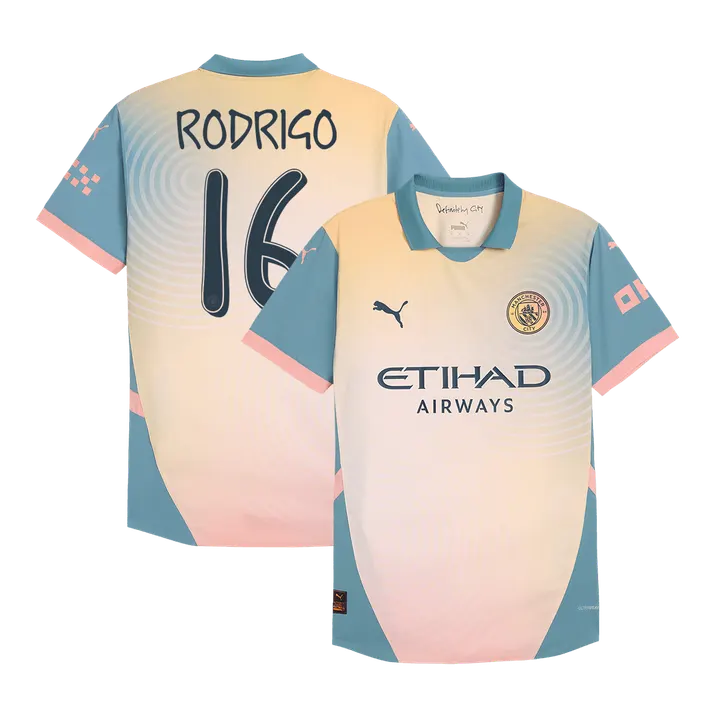 RODRIGO #16 Manchester City Fourth Away Player Version Jersey
