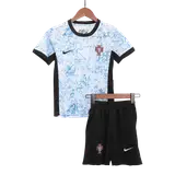 Portugal Away Kids Soccer Jerseys Full Kit EURO