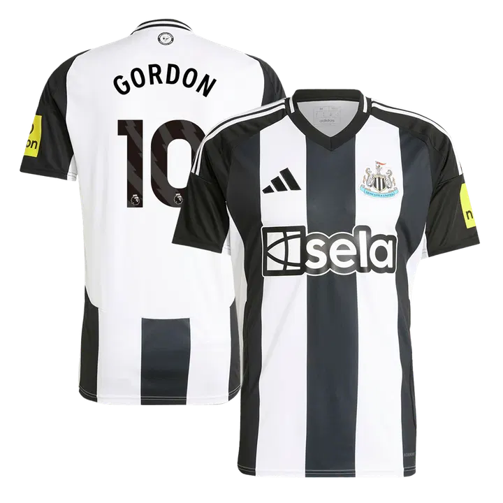 GORDON #10 Newcastle United Home Soccer Jersey