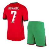 RONALDO #7 Portugal Home Jerseys Kit EURO