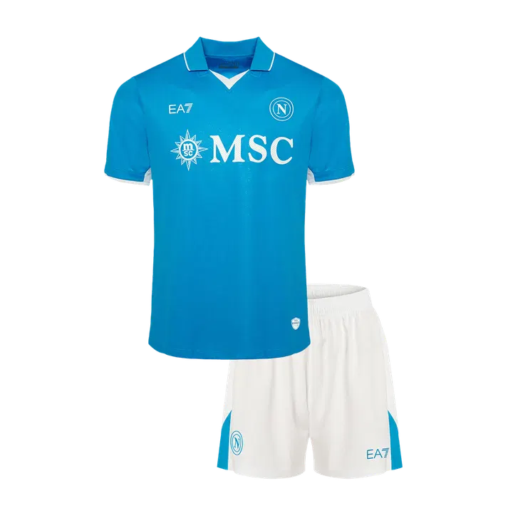Napoli Home Kids Soccer Jerseys Kit