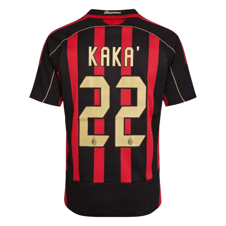 Retro Soccer Jersey KAKA' #22 AC Milan Home 2006/07