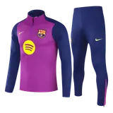 Barcelona 1/4 Zip Tracksuit 2025/26 Kids Purple