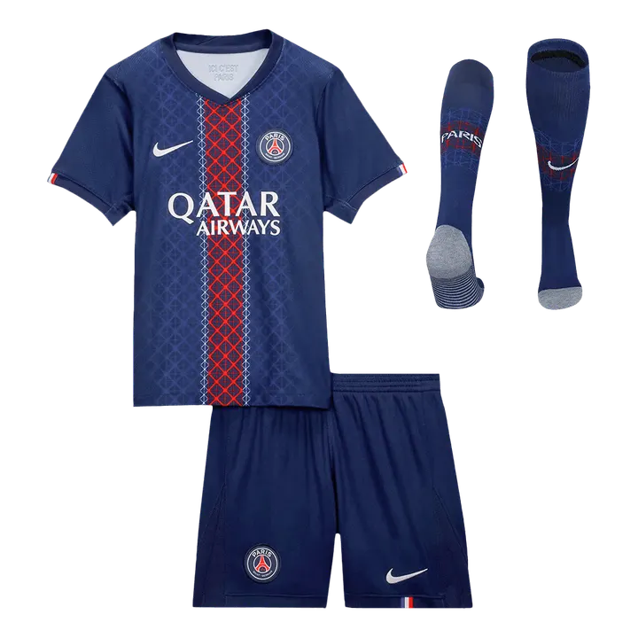 PSG Home Kids Soccer Jerseys Full Kit 2025/26