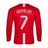 Retro Soccer Jersey RONALDO #7 Manchester United Home Long Sleeve 2007/08 - UCL Final