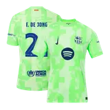 F.DE JONG #21 Barcelona Third Away Player Version Jersey - UCL(Spotify Logo Without Text）