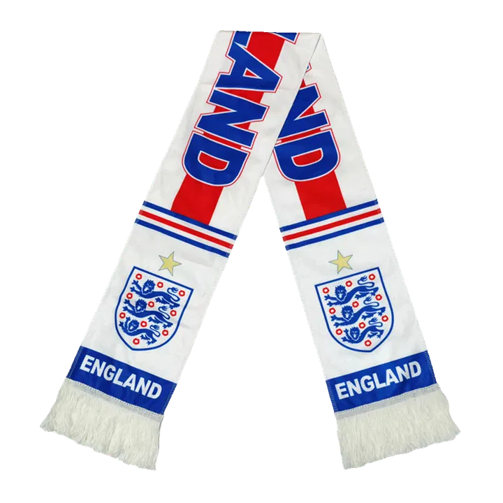 England Soccer Scarf White