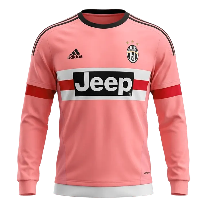 Retro Soccer Jersey Juventus Away Long Sleeve 2015/16