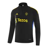 Manchester United 1/4 Zip Tracksuit 2025/26 Black
