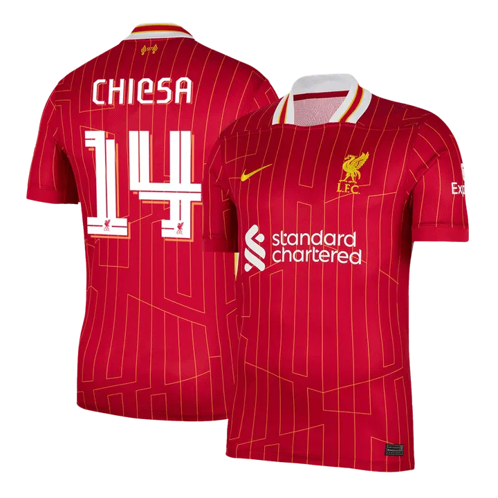 CHIESA #14 Liverpool Home Soccer Jersey -UCL