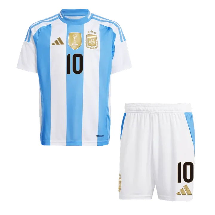 MESSI #10 Argentina Home Kids Soccer Jerseys Kit