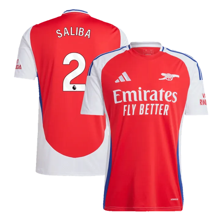 SALIBA #2 Arsenal Home Soccer Jersey